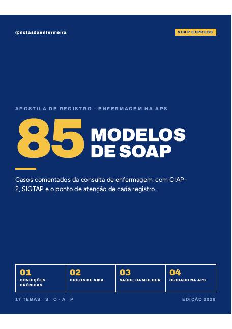 Capa da apostila SOAP Express — 85 modelos de SOAP